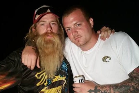 A family photo showing friends John Livingston and Lonnie Setzer.